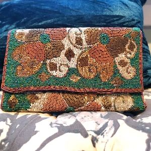 Anthropologie Beaded Clutch